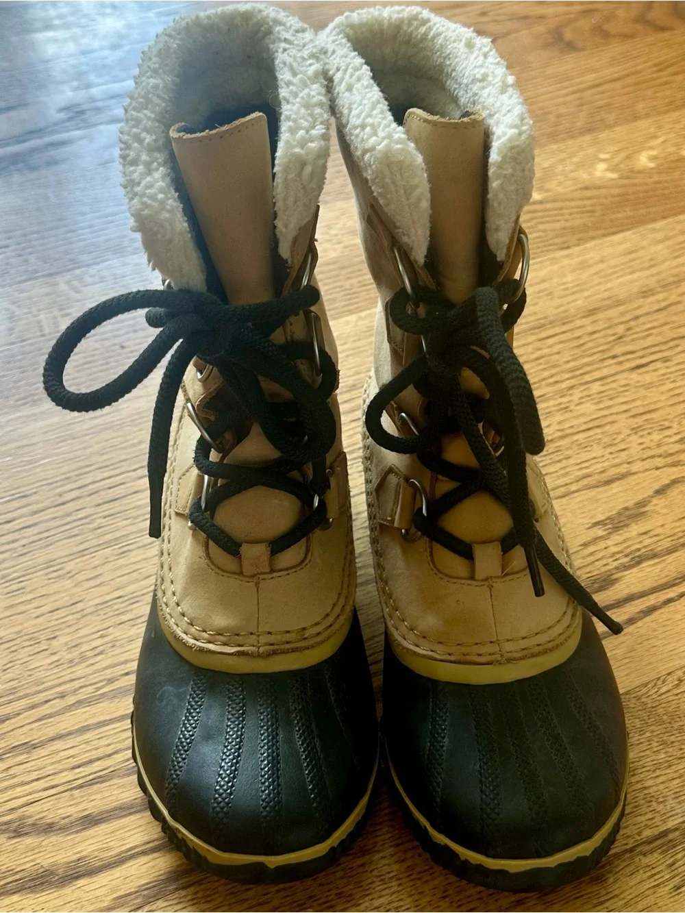 Womens Sorel Caribou Slim Nubuck Hiking Winter Mid Calf Waterproof Boots